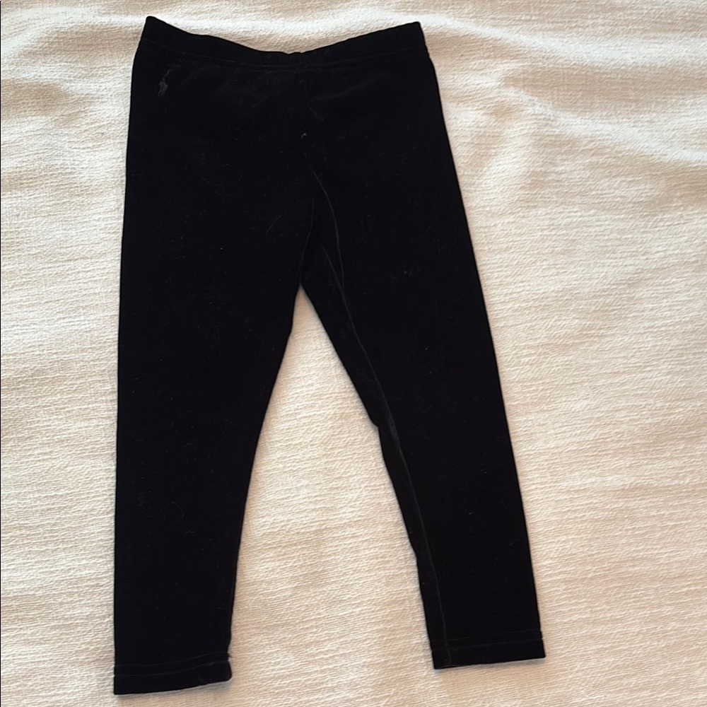 Ralph Lauren Black Leggings Stretchy Form-Fitting Bottoms